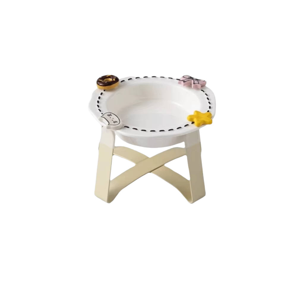 Comedero Cerámico Elevado – Minimalist Design