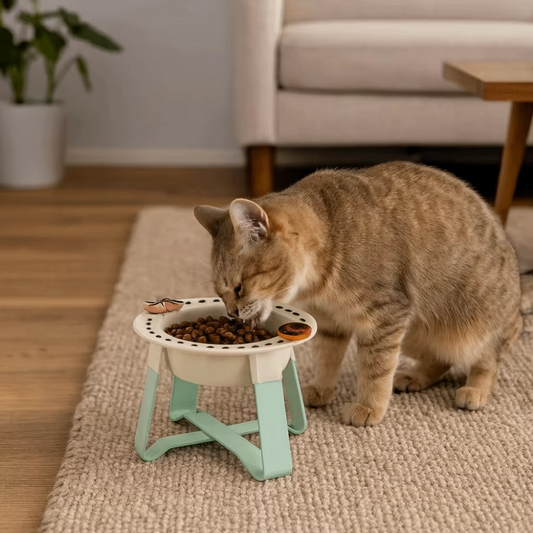 Comedero Cerámico Elevado – Minimalist Design