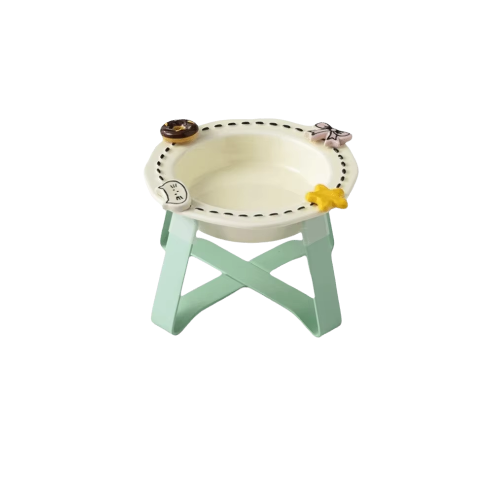 Comedero Cerámico Elevado – Minimalist Design